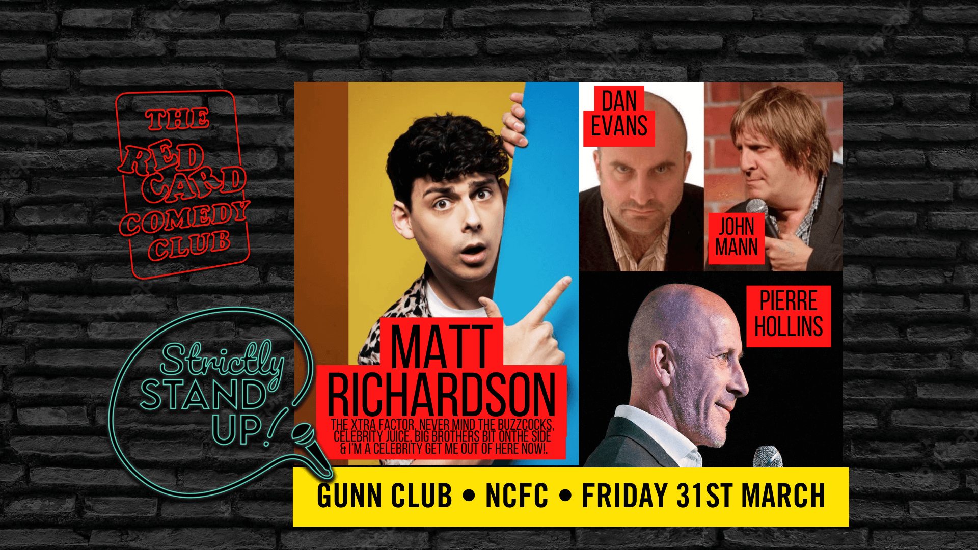 Red Card Comedy March Event